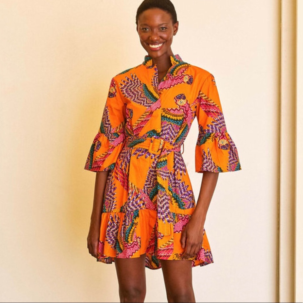 Farm Rio Beaded Macaw Mini Dress XL